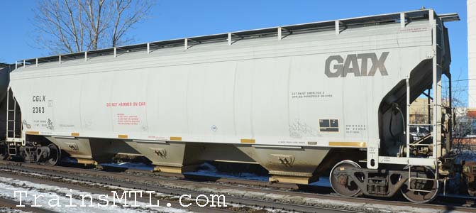 Car/wagon CGLX2363 left side / coté gauche